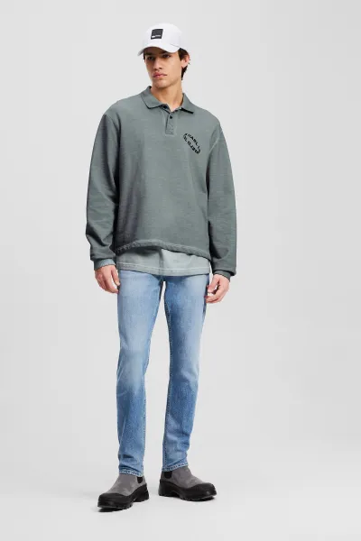 Mikina Karl Lagerfeld Jeans Klj Reg Polo Sweat Monument