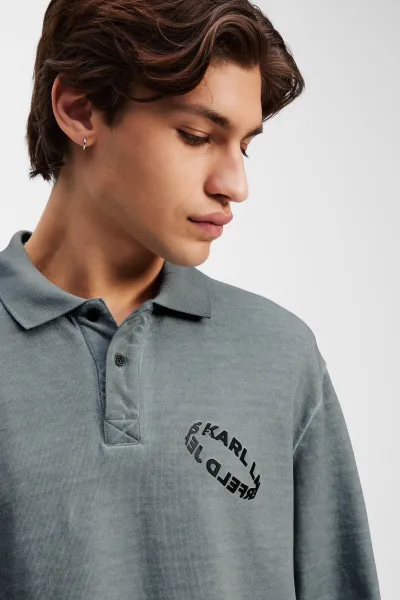 Mikina Karl Lagerfeld Jeans Klj Reg Polo Sweat Monument