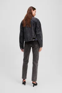 Džínsy Karl Lagerfeld Jeans Klj Hr Straight Ombre Denim Washed Black Ombre