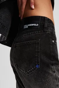 Džínsy Karl Lagerfeld Jeans Klj Hr Straight Ombre Denim Washed Black Ombre