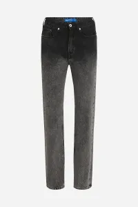 Džínsy Karl Lagerfeld Jeans Klj Hr Straight Ombre Denim Washed Black Ombre