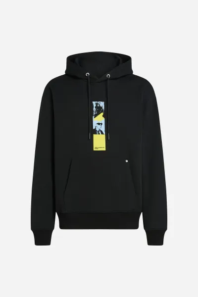 Mikina Karl Lagerfeld Jeans Klj Relax Repeated Karl Hoodie Black