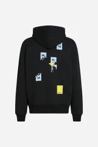 Mikina Karl Lagerfeld Jeans Klj Relax Repeated Karl Hoodie Black
