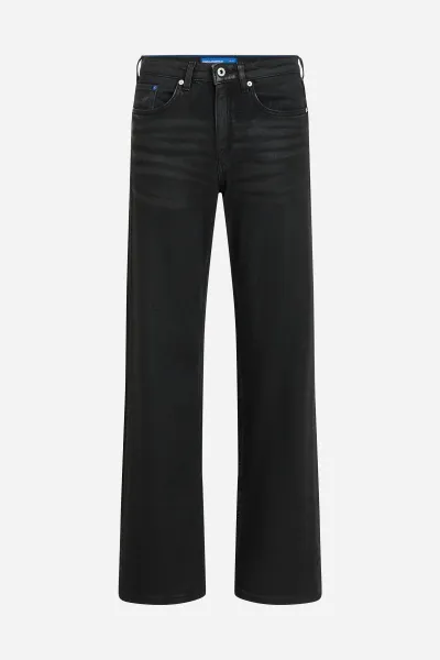 Džínsy Karl Lagerfeld Jeans Klj Mr Relaxed Coated Denim Black Coated