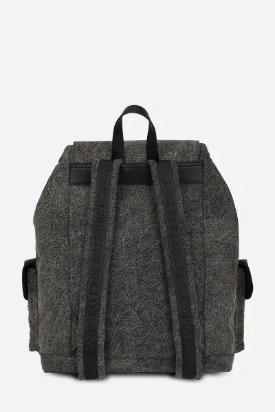 Batoh Karl Lagerfeld Jeans Klj Washed Utility Backpack Washed Black