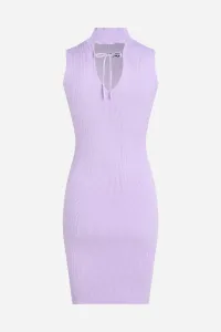 Šaty Karl Lagerfeld Jeans Klj Sless Mock Neck Knit Dress Lavendula