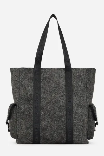 Taška Karl Lagerfeld Jeans Klj Washed Utility Tote Washed Black