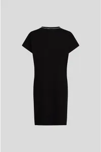 Bavlnené šaty Karl Lagerfeld Jeans čierna farba, mini, rovný strih, A3W13044