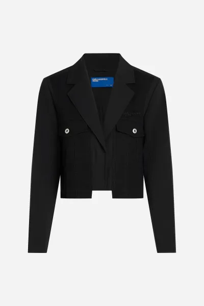 Sako Karl Lagerfeld Jeans Klj Utility Blazer Black