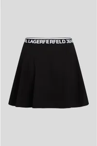 Sukňa Karl Lagerfeld Jeans čierna farba, mini, áčkový strih, A3W12004