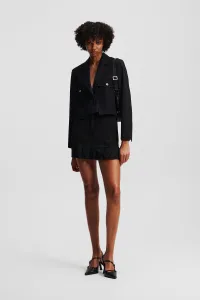 Sukňa Karl Lagerfeld Jeans Klj Pleated Mini Skirt Black