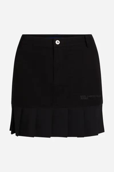 Sukňa Karl Lagerfeld Jeans Klj Pleated Mini Skirt Black