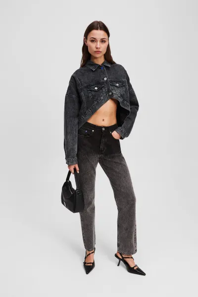 Bunda Karl Lagerfeld Jeans Klj Oversized Jacket Washed Black