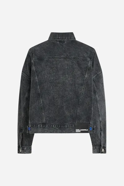Bunda Karl Lagerfeld Jeans Klj Oversized Jacket Washed Black