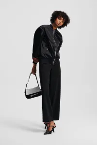 Bunda Karl Lagerfeld Jeans Klj Oversized Satin Bomber Black