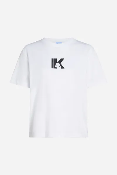 Tričko Karl Lagerfeld Jeans Klj Reg K Logo Tee White