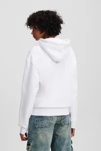 Mikina Karl Lagerfeld Jeans Klj Relax Repeat Karl Hoodie White