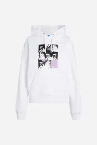 Mikina Karl Lagerfeld Jeans Klj Relax Repeat Karl Hoodie White