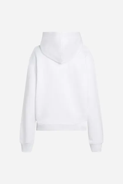 Mikina Karl Lagerfeld Jeans Klj Relax Repeat Karl Hoodie White