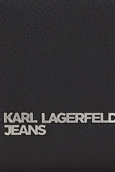 Peňaženka Karl Lagerfeld Jeans Klj Metal Logo Bifold W/Zip Black
