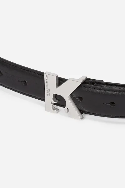 Opasok Karl Lagerfeld Jeans Klj Logo Belt Black