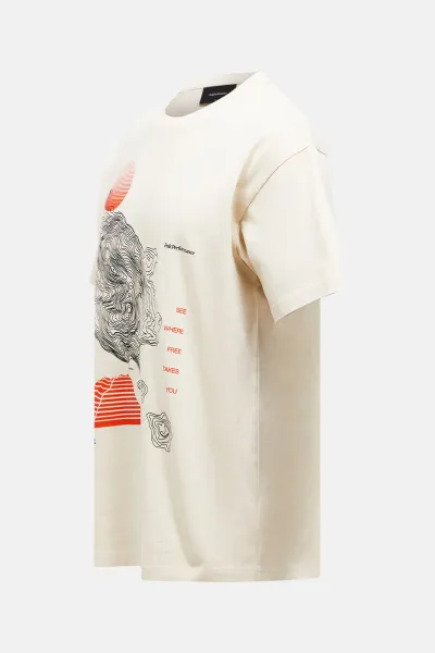 Tričko Peak Performance M Graphic Tee Sand Fog