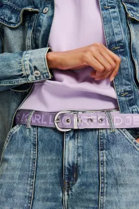 Opasok Karl Lagerfeld Jeans Klj Reversible Webbing Belt Lavendula