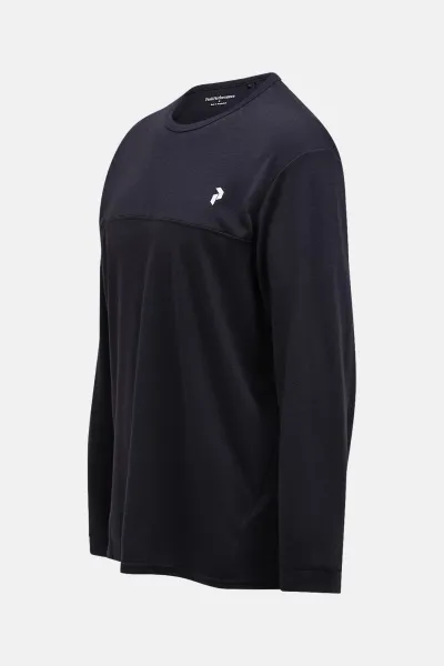 Tričko Peak Performance M Trail Wool Blend Ls Black
