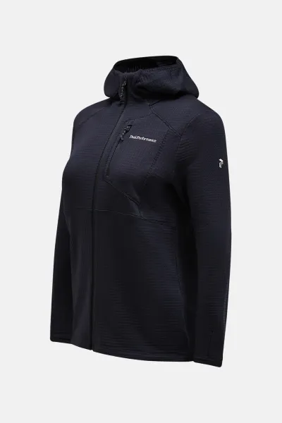 Mikina Peak Performance W Trail Polartec Zip Hood Black