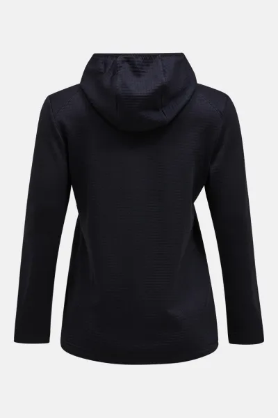 Mikina Peak Performance W Trail Polartec Zip Hood Black