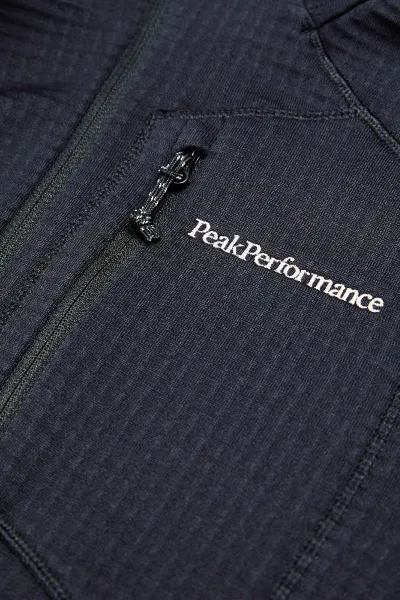 Mikina Peak Performance W Trail Polartec Zip Hood Black