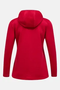 Mikina Peak Performance W Trail Polartec Zip Hood Tech Burgundy
