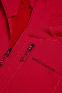 Mikina Peak Performance W Trail Polartec Zip Hood Tech Burgundy