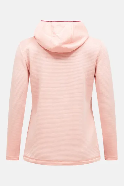 Mikina Peak Performance W Trail Polartec Zip Hood Peach Fuzz