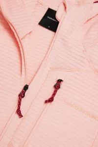 Mikina Peak Performance W Trail Polartec Zip Hood Peach Fuzz