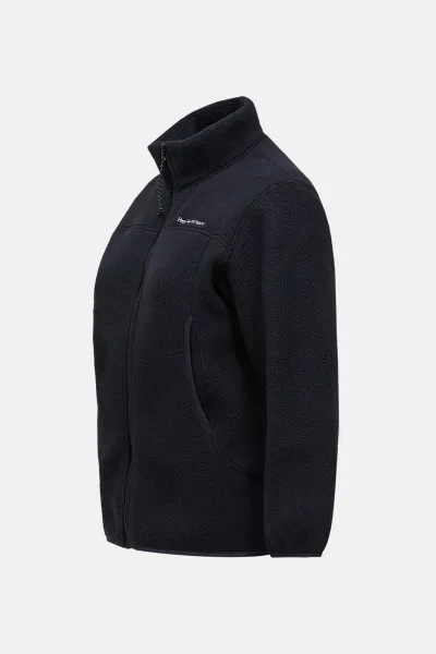 Mikina Peak Performance W Fleece Zip Cardigan Black