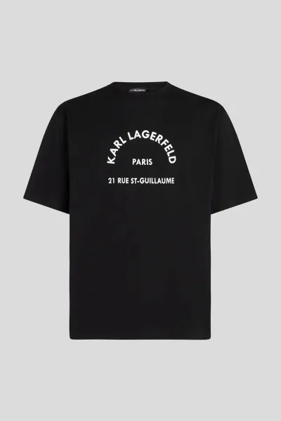 Tričko Karl Lagerfeld Rsg Relax Fit T-Shirt Black