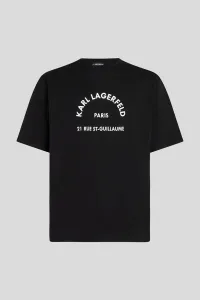 Tričko Karl Lagerfeld Rsg Relax Fit T-Shirt Black