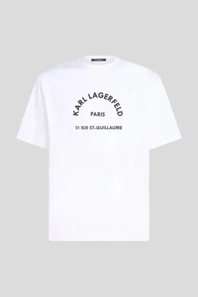 Tričko Karl Lagerfeld Rsg Relax Fit T-Shirt White