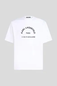 Tričko Karl Lagerfeld Rsg Relax Fit T-Shirt White