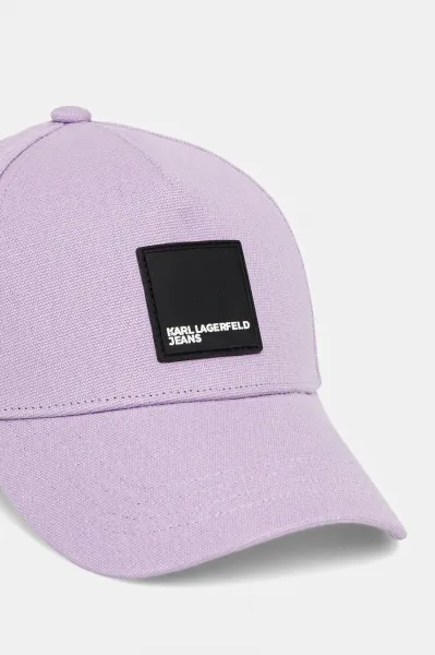 Šiltovka Karl Lagerfeld Jeans Klj Box Logo Cap Lavendula