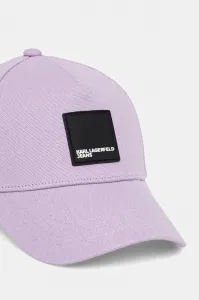 Šiltovka Karl Lagerfeld Jeans Klj Box Logo Cap Lavendula
