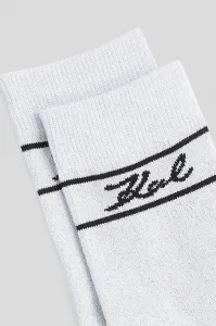 Ponožky Karl Lagerfeld 2-pak K/SIGNATURE biela farba, A3W43002