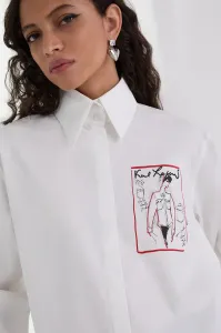 Košeľa Karl Lagerfeld Karl Series Poplin Shirt White