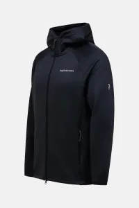 Mikina Peak Performance M Midlayer Zip Hood Black