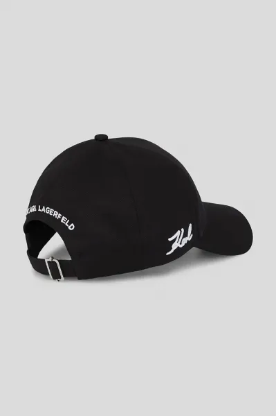 Šiltovka Karl Lagerfeld K/Signature Side Logo Cap Black
