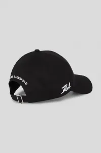 Šiltovka Karl Lagerfeld K/Signature Side Logo Cap Black