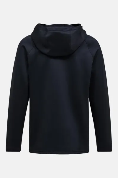 Mikina Peak Performance M Midlayer Zip Hood Black