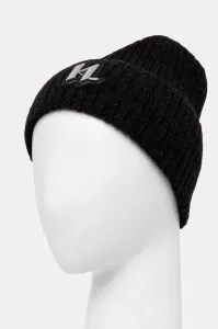 Čapica Karl Lagerfeld K/Monogram Knit Beanie Black