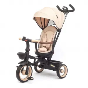 Luxusná detská trojkolka s osvetlením Milly Mally Twinkle beige
